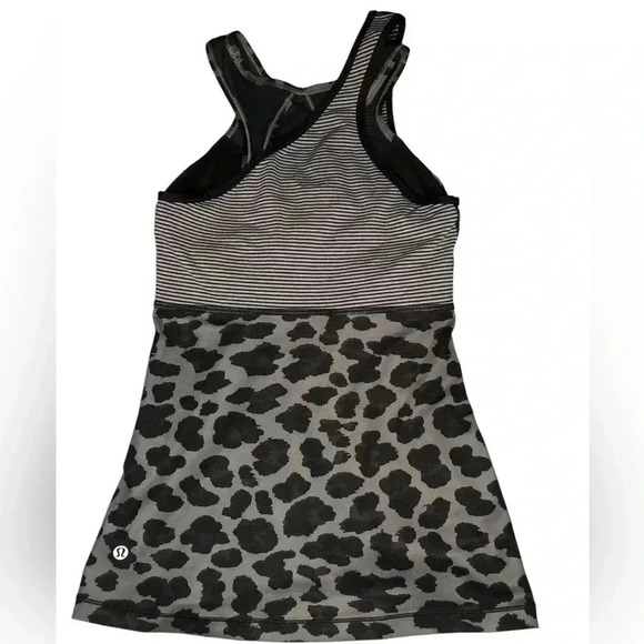 Lululemon Meshed Up 2in1 Leopard Print Active Bra & Tank - Picture 3 of 10